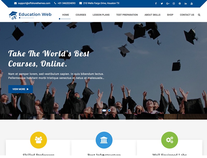 Education Web WordPress theme