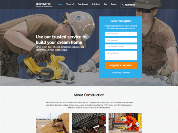 Construction Landing Page3