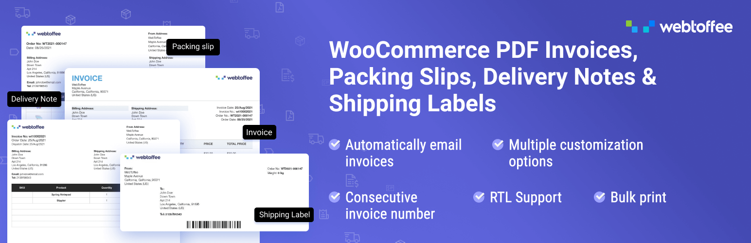 WooCommerce PDF Invoices3