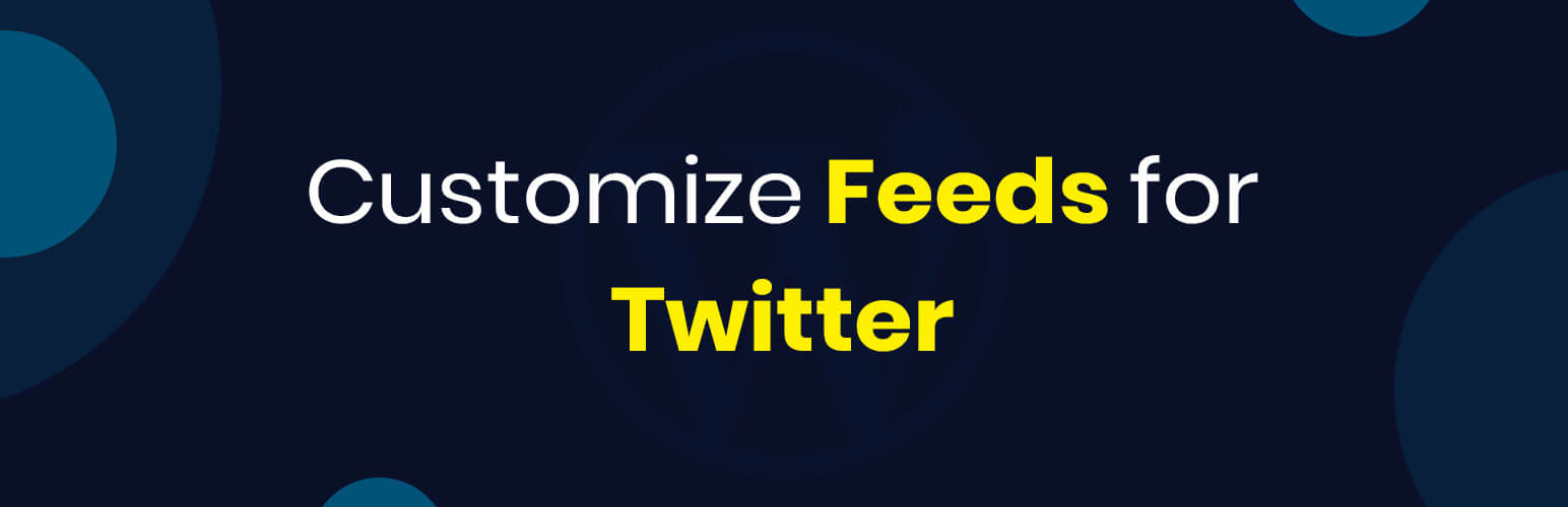 Customize Feeds for Twitter free WordPress plugins