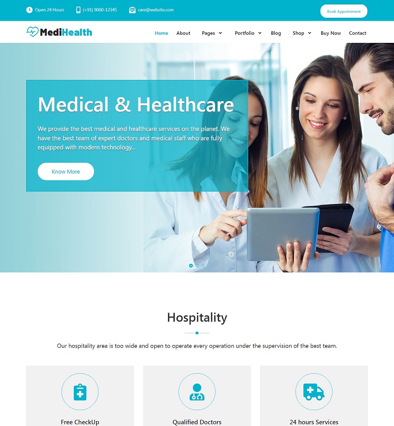 Medihealth medical WordPress theme