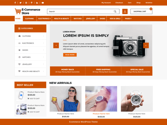 Advance Ecommerce Store Best free eCommerce WordPress themes