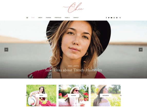 Chic Lite free best fashion WordPress themes