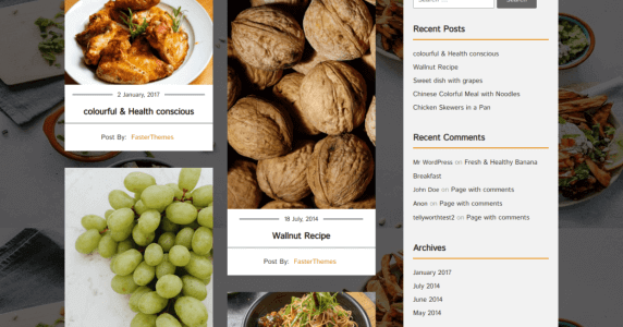 Best free food WordPress themes