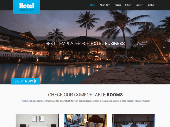 SKT Hotel Lite Best free hotel WordPress themes 