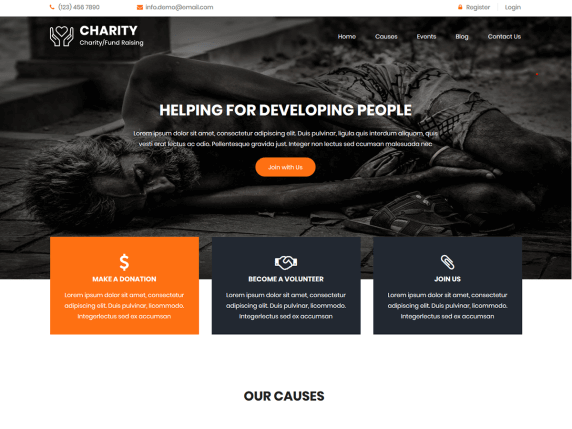 Best charity WordPress theme