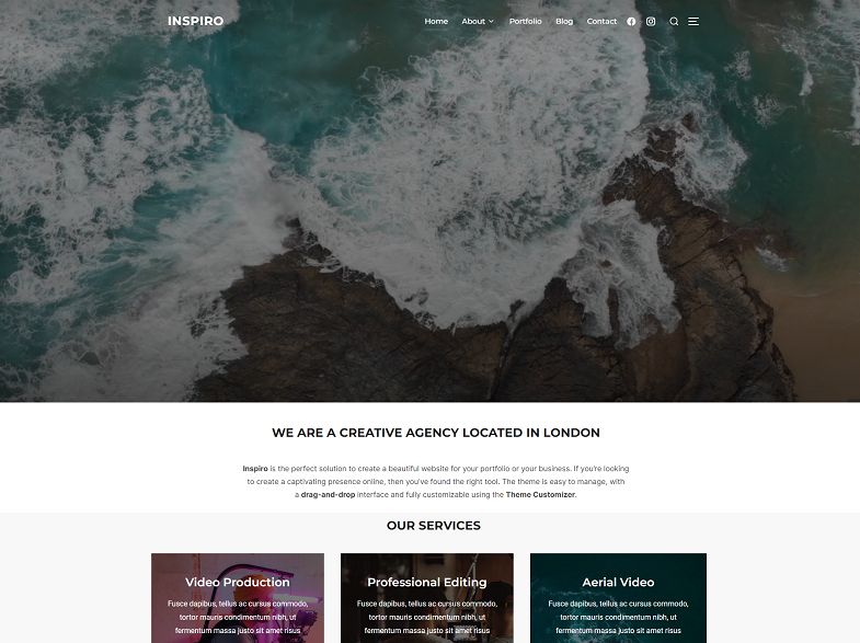 Inspiro WordPress theme