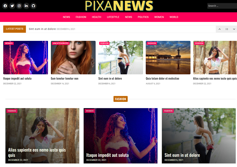 PixaNews theme