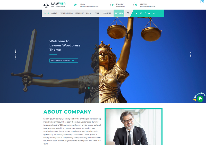 Lawyer Lite theme