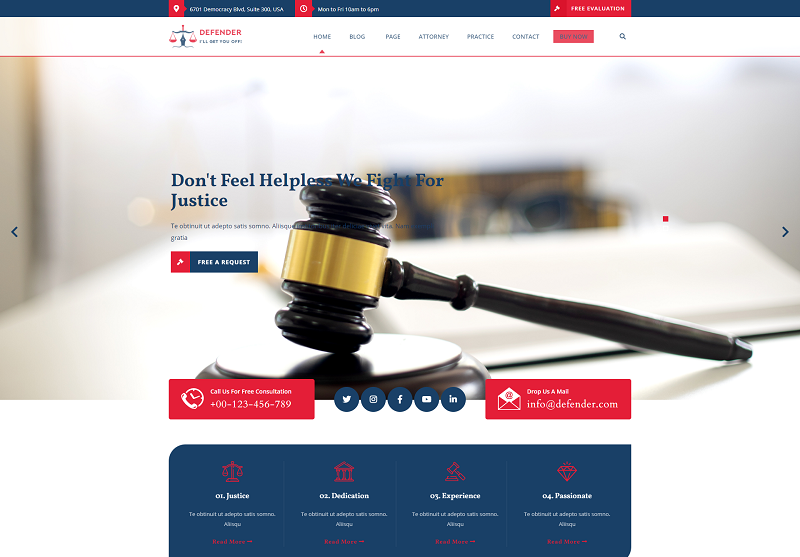 Law Firm Lite theme