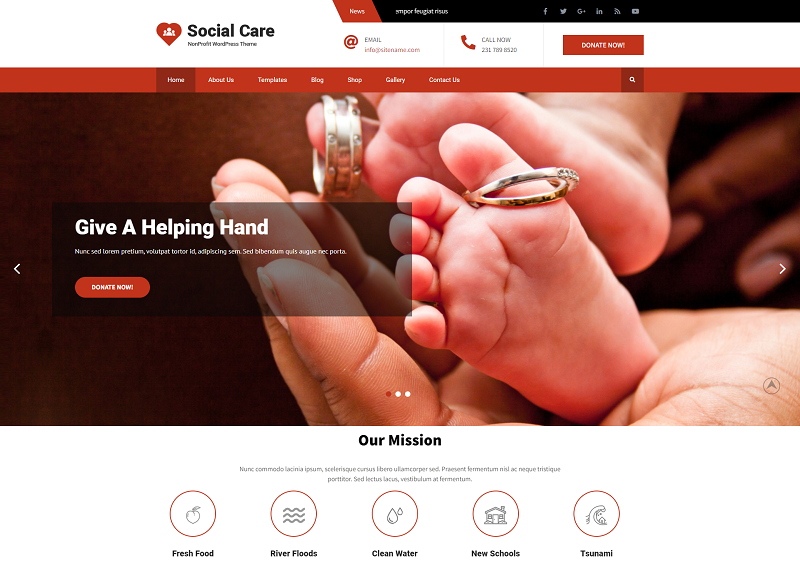 Social Care Lite theme