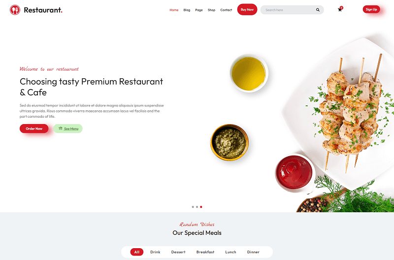 Restaurant Food Delivery theme