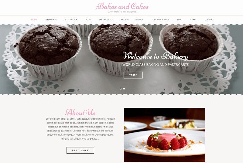 Bakes And Cakes theme