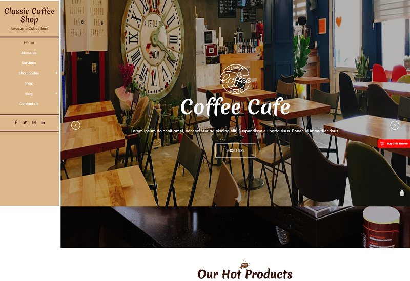 Classic Coffee Shop theme
