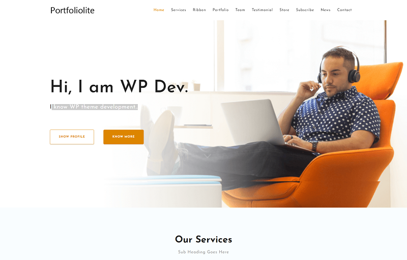 Portfoliolite theme