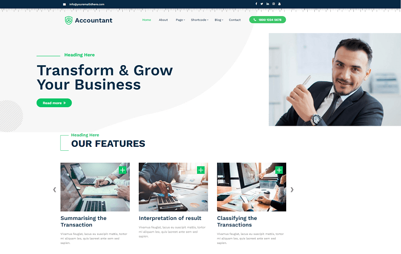 Business Accounting theme