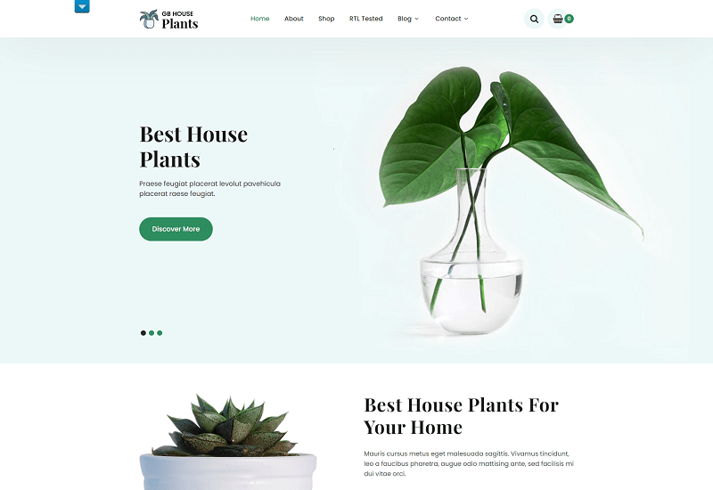 SKT Plants LightWeight theme