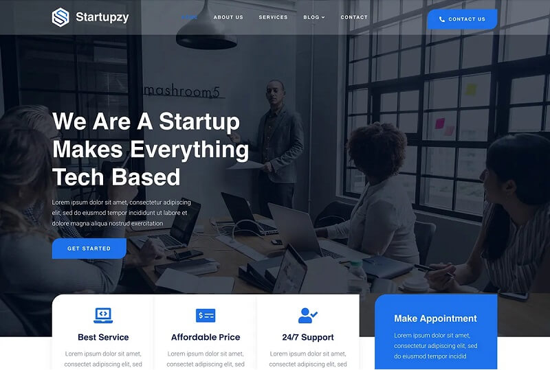 Startupzy theme