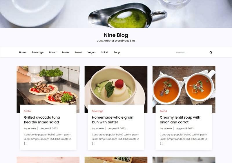 Nine Blog theme