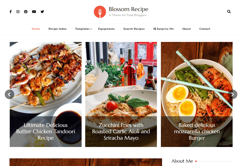 Blossom Recipe theme