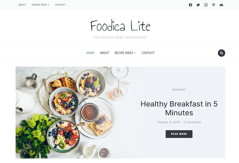 Foodica theme