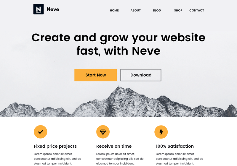 Neve Free WordPress theme for Programmers