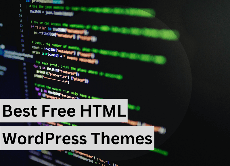 Free HTML WordPress themes
