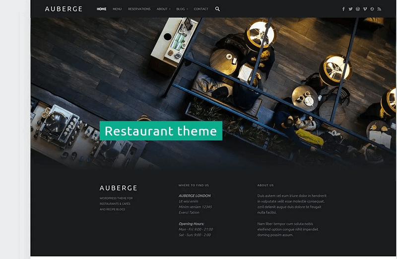 Auberge theme