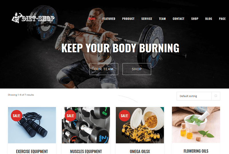 Diet Shop theme