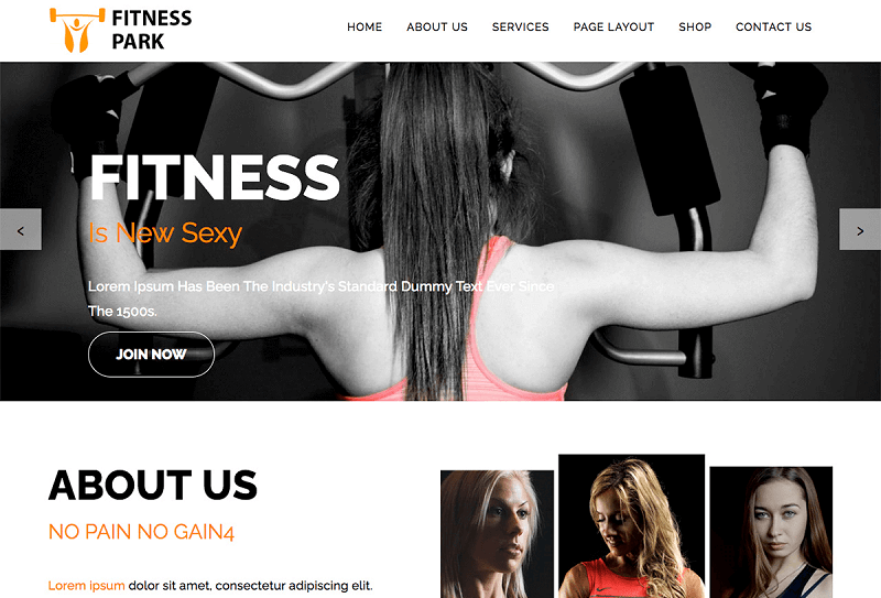 Fitness Park theme