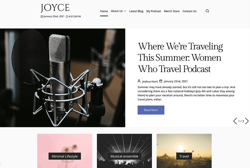 Joyce theme