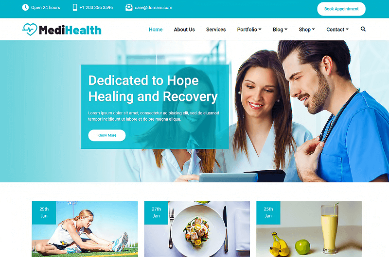 MediHealth Orthopedic WordPress Theme