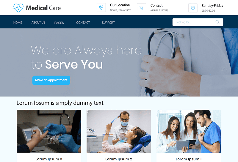Medical Care theme
