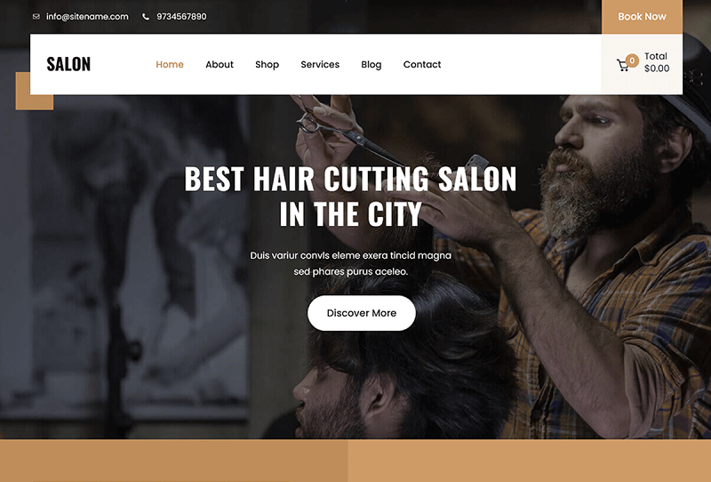 Free WordPress Hair Salon Theme- SKT Salon