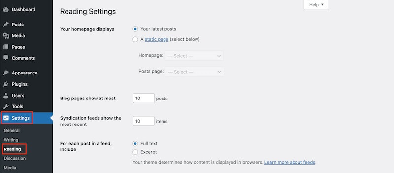 Settings: Troubleshoot Your WordPress Website