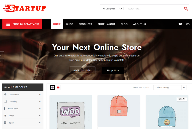 Startup Shop theme