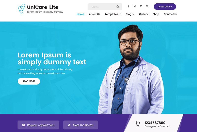 UniCare Lite theme