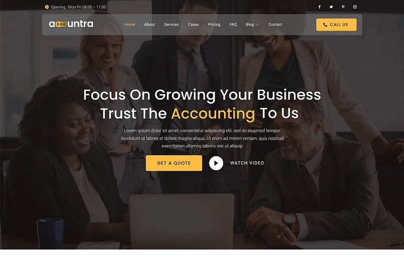 Accountra Theme