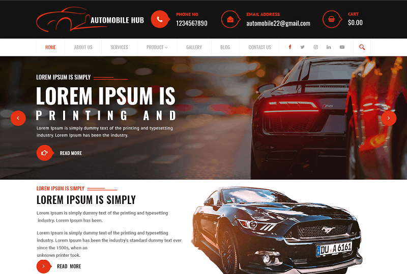 Automobile Hub WP theme