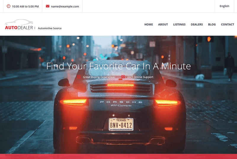 CarListings car dealer WordPress Theme