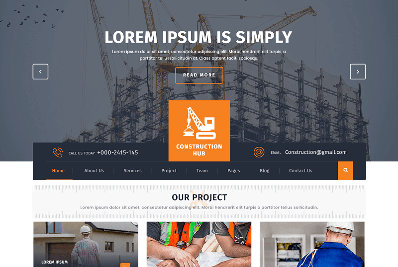 Construction Hub theme