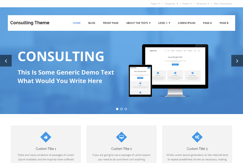 Free Consulting WordPress Theme