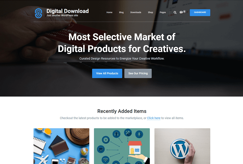 Free Digital Download WordPress Themes