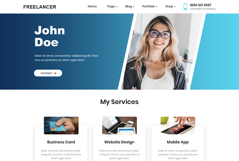 WordPress Themes for freelancers