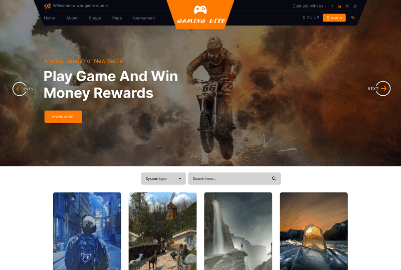 Free WordPress Themes For Gaming Website - Sparkle Themes