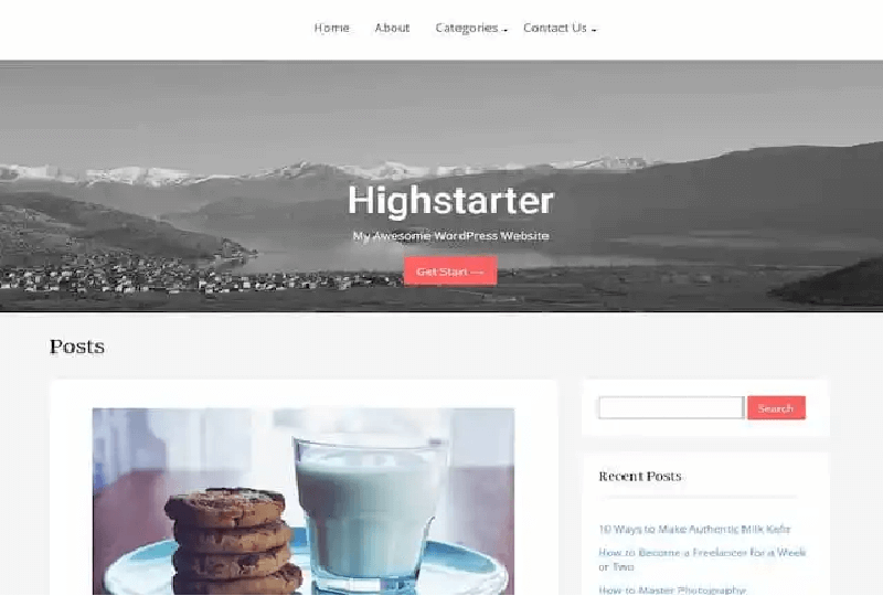Highstarter WordPress Starter Theme