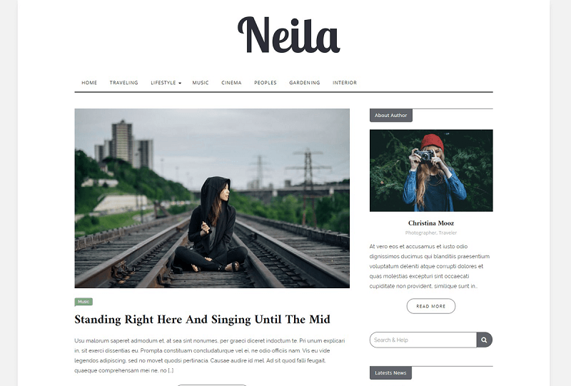 Neila Mobile-friendly WordPress Theme