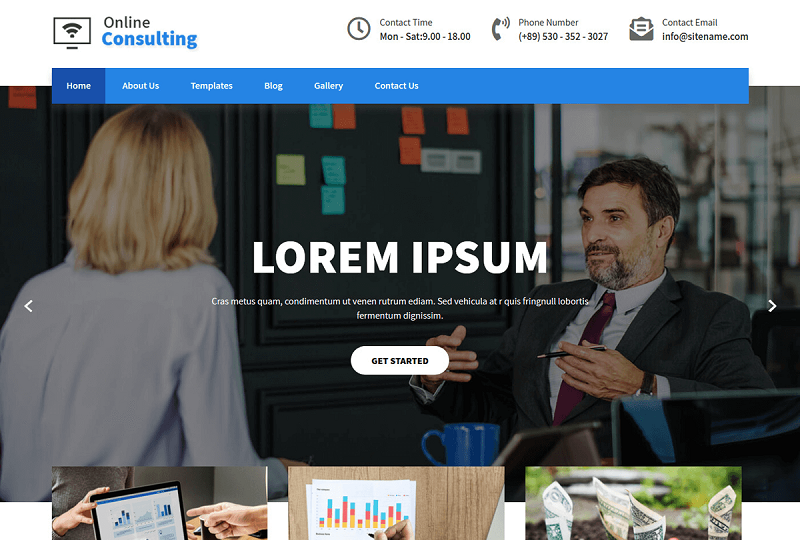 Online Consulting theme