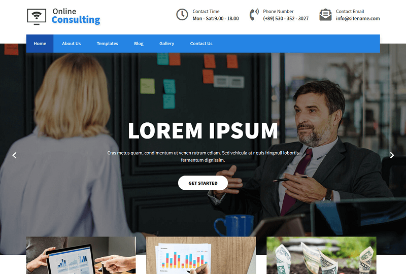 Online Consulting WordPress theme