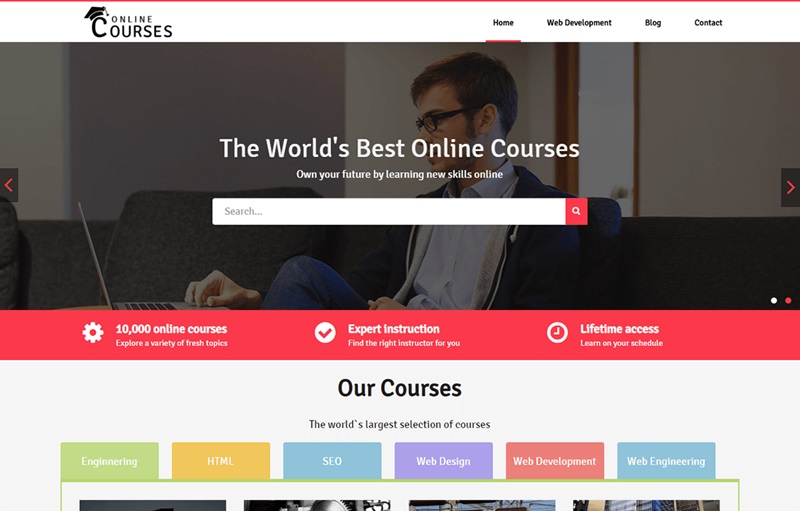 Online Courses WordPress Theme
